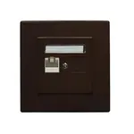 GPK-1L Počítačová zásuvka RJ45 jednonásobná hnedá