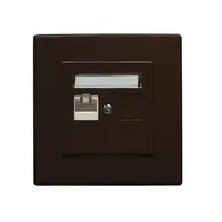 GPK-1L Počítačová zásuvka RJ45 jednonásobná hnedá