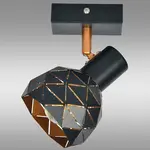 Nástenné bodové svietidlo Puzzle 1 AS-PUE141B black LS1