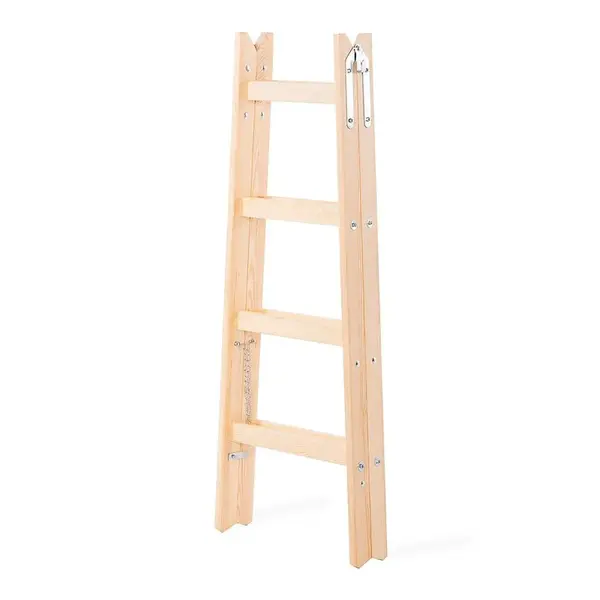 Drevený rebrík dvojstranný 4-stupňový 150 kg