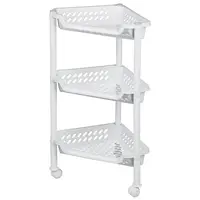 Rohový s kolieskami 3 - poličkový regál