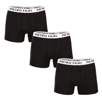 Pietro Filipi 3PACK pánské boxerky černé (3BCL003) XL