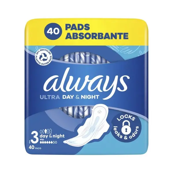 Always Ultra Day&Night hygienické vložky 40 ks