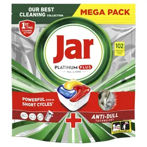 Jar Platinum Plus Lemon kapsle do myčky 102 ks