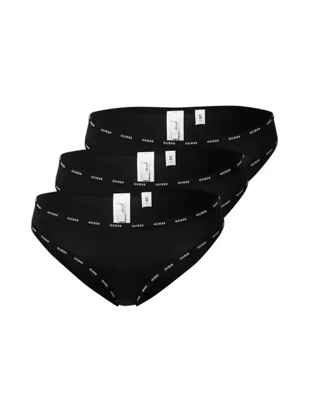 GUESS Nohavičky  čierna / biela