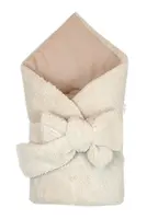 Baby Nellys Luxusní oboustranná zavinovačka 3v1 se stuhou, béžová