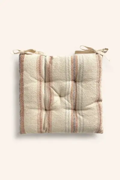 Dekorativní bavlněný polštář na židli Calma House Peru 40 x 40 x 4 cm více barev