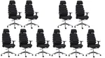MERCURY 10PACK kancelářská židle SPINE černá s PDH (10 ks)