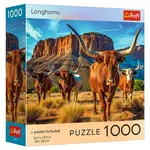 Trefl Puzzle 1000 USA Collection: Longhorns