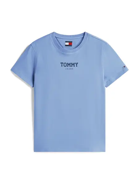 Tommy Jeans Tričko 'ESSENTIAL'  námornícka modrá / nebesky modrá