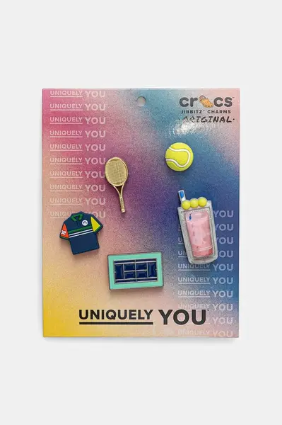 Připínačky na dětské boty Crocs Day at The Tennis Court 5 Pack 5-pack více barev, 10015083