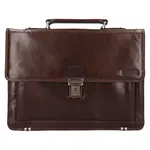 Pánská kožená aktovka Lagen Romel - hnědá