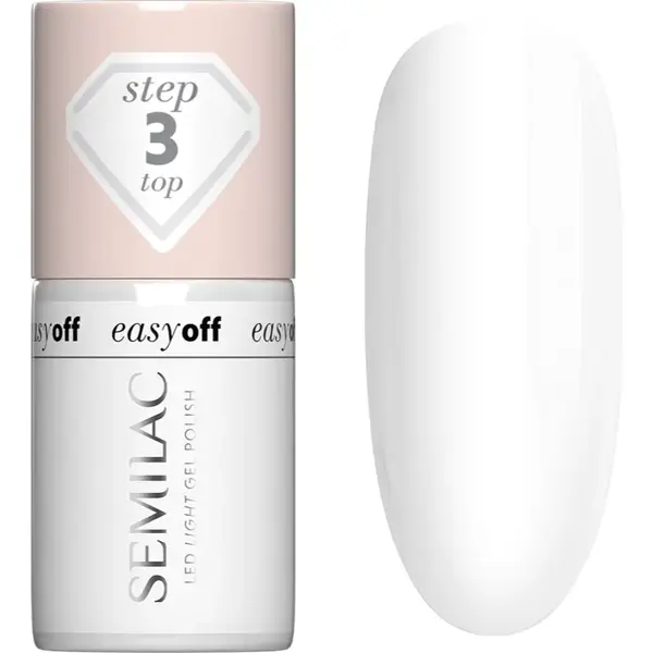 Semilac Easy Off Step 3 gelový vrchní lak na nehty 7 ml