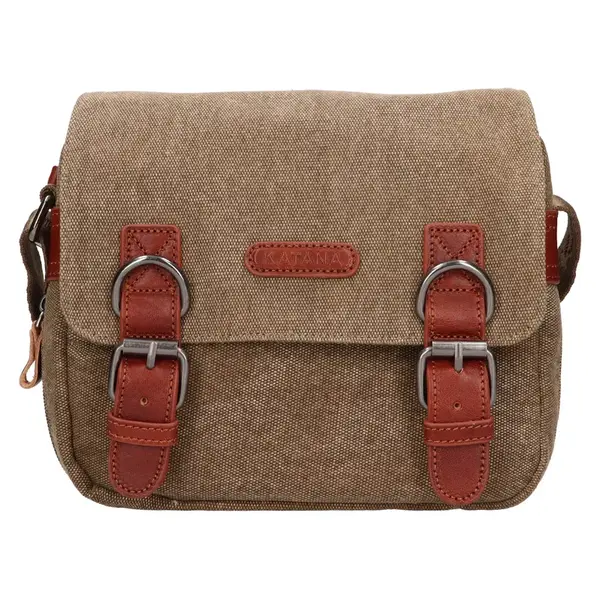 Unisex taška cez rameno Katana Udine - hnedá