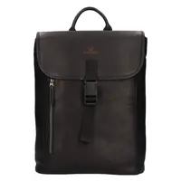 Kožený trendy batoh Mustang Manet - čierna