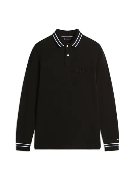 TOMMY HILFIGER Tričko  námornícka modrá / čierna / biela
