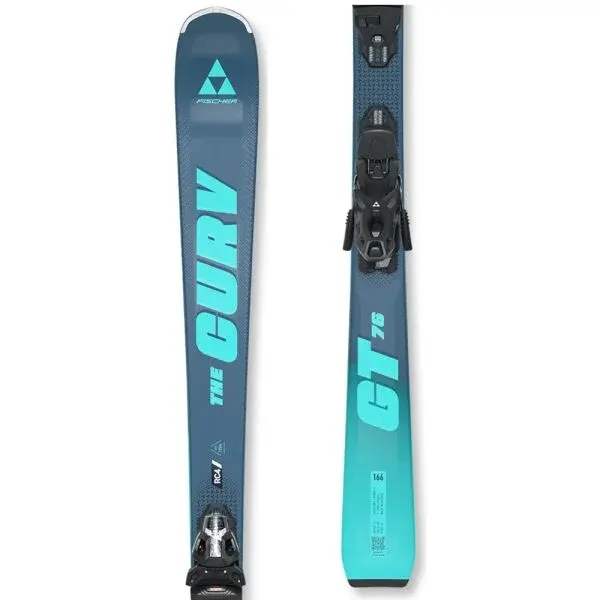 Fischer THE CURV GT 76 TPR + RSW 10 PR 25/26 GW Sjezdové lyže, tmavě modrá, velikost