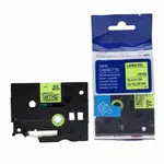 Kompatibilní páska s Brother HGe-C21, signální 9mm x 8m, černý tisk/žlutý podklad, vysokorychlostní