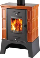 Haas+Sohn Krbové kachle EBOLI, karamel, podstavec čierny