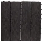 Terasová dlaždice wpc tmavě hnědé dřevo  30x30cm