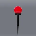 Solární lampa Červená koule VO2215 10 cm