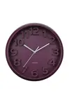 Nástěnné hodiny Karlsson Elevated Classic 33,5 cm fialová barva