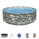 Bazén Power Steel 4.27 x 1.22m s filtrací vzor cihla 56993