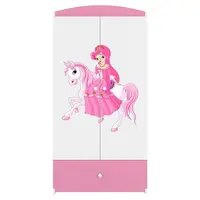 Skříň Babydreams růžová - Princezna 1