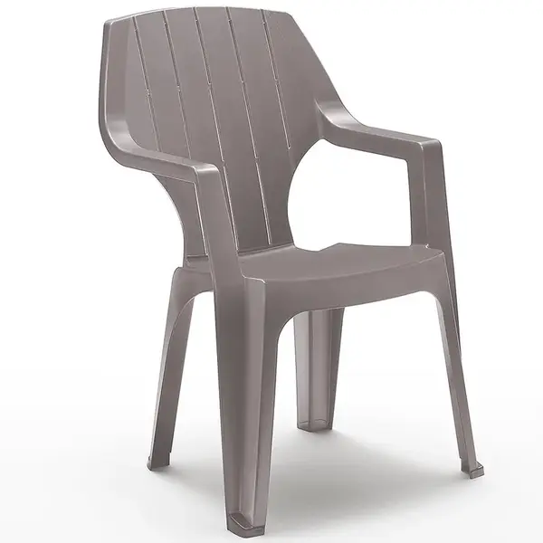 Plastové křeslo Alta taupe