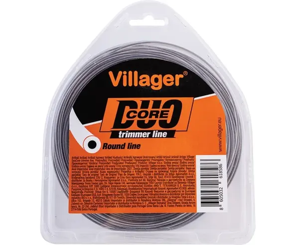 Kulatá struna do vyžínače Villager Duo Core 2,0 mm × 15 m 3926.90.97