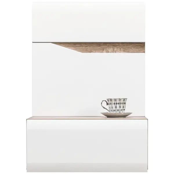 Noční stolek Lionel L Li14 dub sonoma/bílá