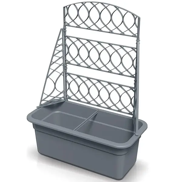 Květináč s pergolou BLOMA 58cm šedý