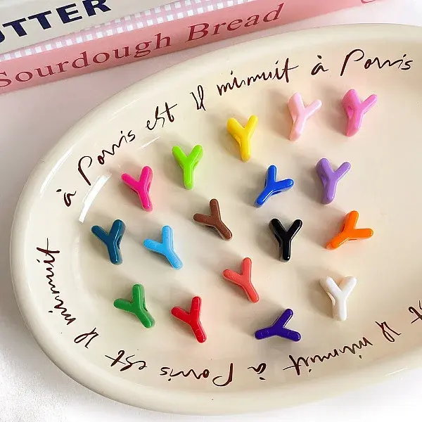 Opaque Acrylic European Beads