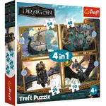 Trefl Puzzle 4v1 Dračí dny / Jak vycvičit draka