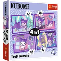 Trefl Puzzle 4v1 Den s Kuromi / Hello Kitty