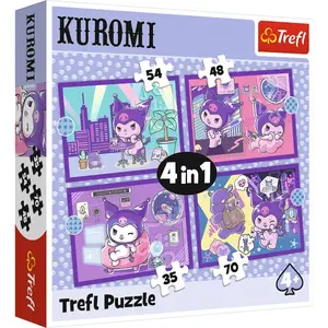 Trefl Puzzle 4v1 Den s Kuromi / Hello Kitty
