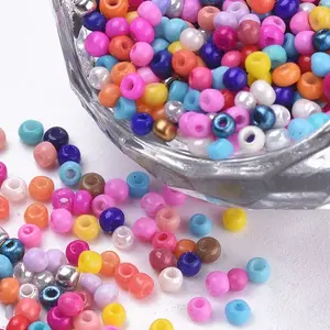 Baking Paint 3/0 Glass Seed Beads
