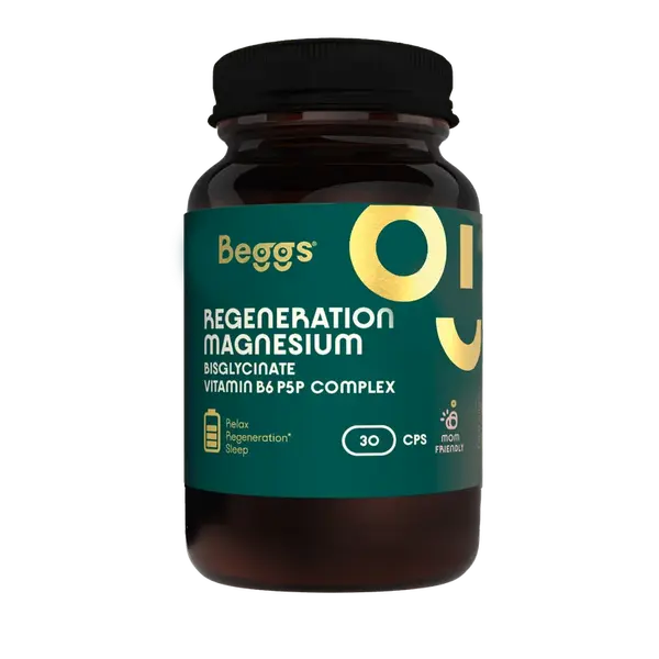 BEGGS Magnesium Bisglycinate + P5P Complex 30 kapslí