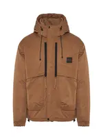 Funky Buddha Zimná bunda  tmavohnedá