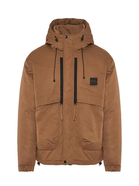 Funky Buddha Zimná bunda  tmavohnedá