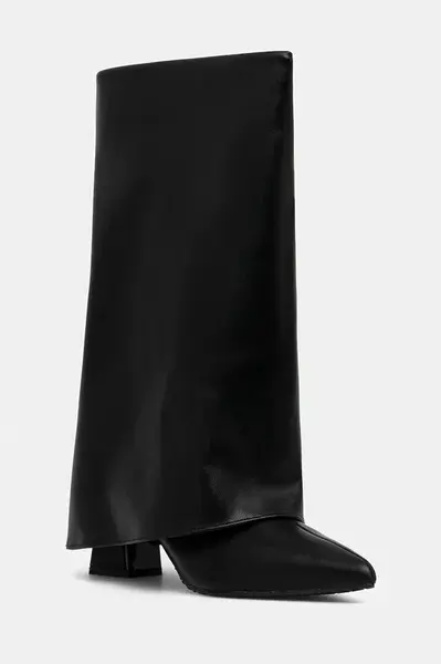 Kozačky Bianco BIAMARALYN dámské, černá barva, na podpatku, 11302238