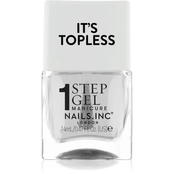 Nails Inc. It’s Topless gelový lak na nehty pro dlouhotrvající efekt odstín Mia 14 ml