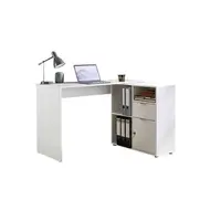 MID.YOU PSACÍ STŮL S ÚLOŽNÝM PROSTOREM, bílá, 110/85/74 cm