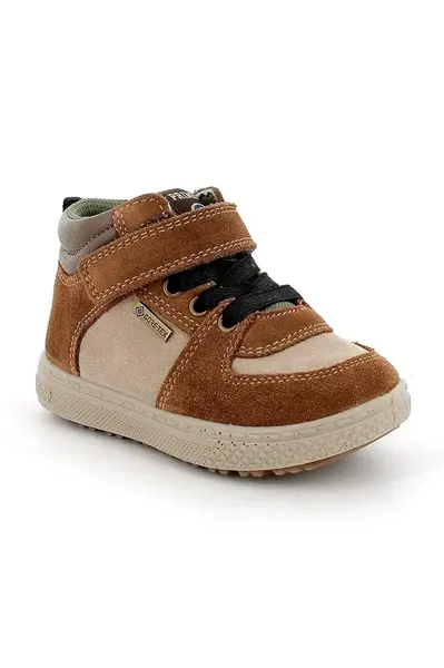 Dětské semišové polobotky Primigi hnědá barva, PBZGT 88568