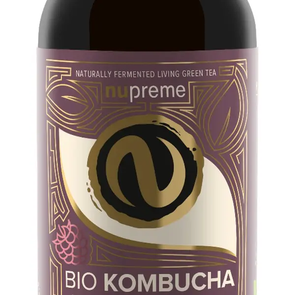 Nupreme Kombucha Yerba Matté Malina BIO 400 ml