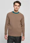 Ribbed raglan sweater darkkhaki