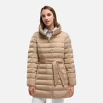 Beige Women's Down Jacket Geox Bettanie - Women's