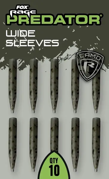 Fox rage predator převleky camo wide sleeves 10 ks