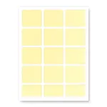 Samolepicí etikety 60 x 60 mm, 12 etiket, A4, 20 listů, žluté