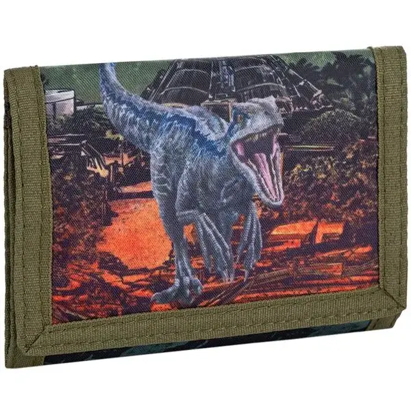 Oxybag JURASSIC WORLD Detská peňaženka, tmavo zelená, veľkosť